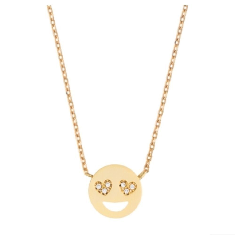 Estella Bartlett Heart Eyes Emoji Necklace (G2)
